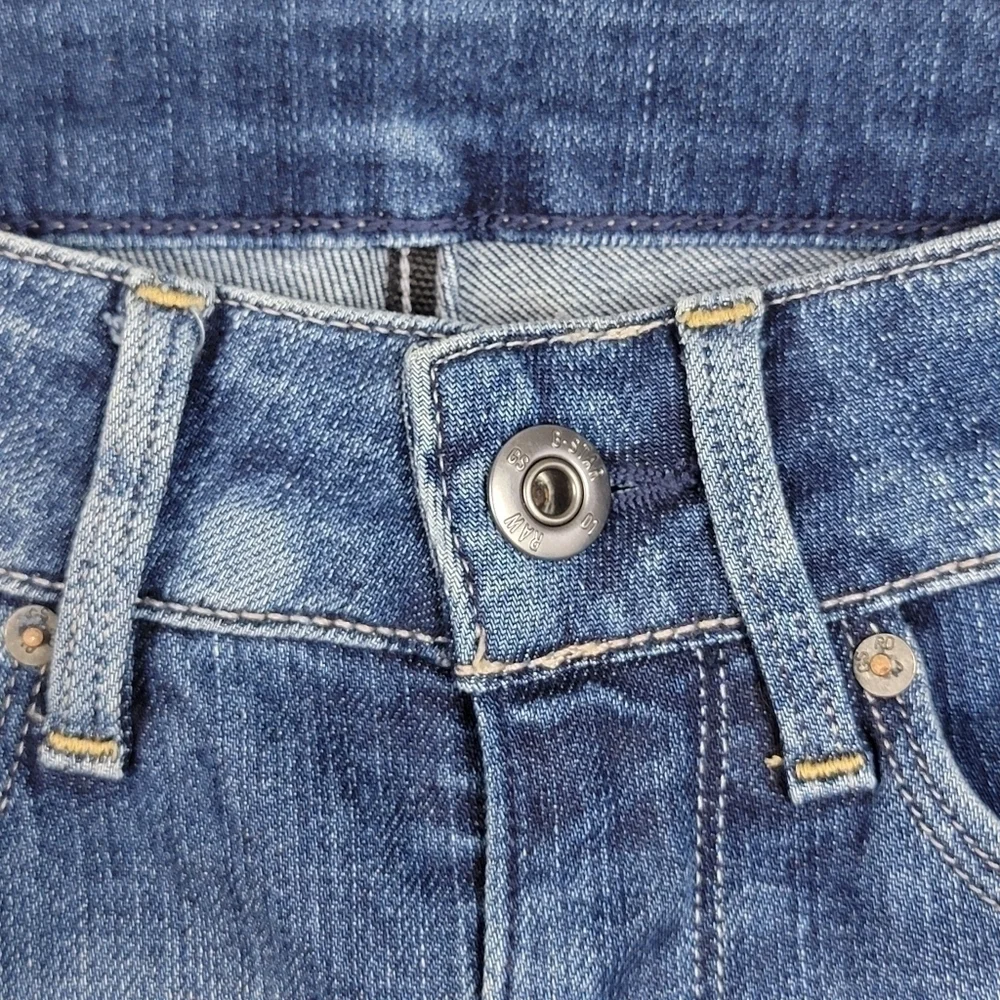 G Star Raw 3301 Ultra High Rise Super Skinny Medium Wash Jegging Jeans 27